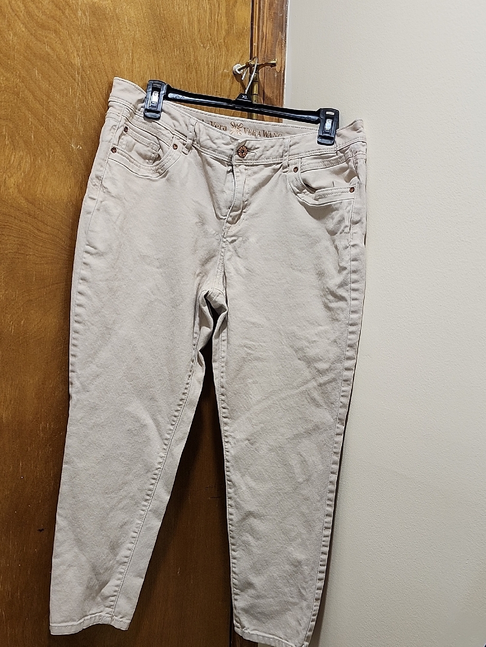 Simply Vera Vera Wang Light Cream Straight-Leg Jeans